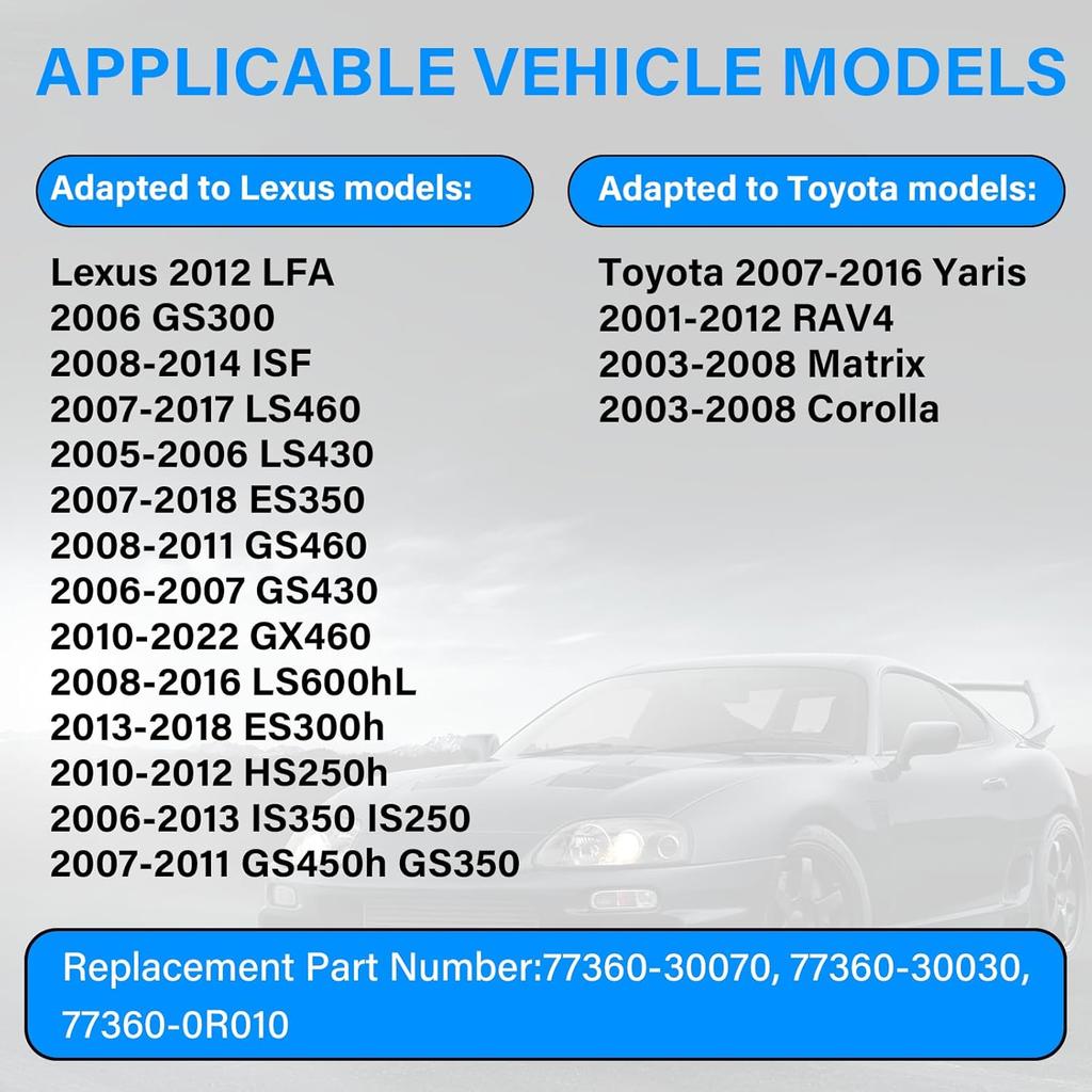 Fuel Door Spring Clip, Gas Tank Door Spring for To-yota 2001-2012 RAV4, 2007-2016 Yaris, 2007-2016 Yaris, 2003-2008 Corolla, for L-exus ES350 GS350