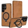 Magnetic Phone Case for Samsung Galaxy S26 Ultra S25 Edge S24 Fe S23 Plus S22 A36 A56 A57 A55 A17 A26 Card Holder Leather Cover