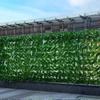 Панель искусственной листвы пышного зеленого цвета для наружного декора и экрана для уединения