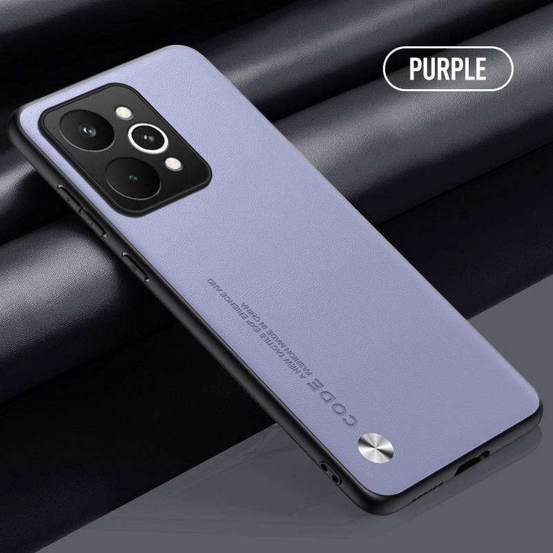 Plain Leather Case For Realme P4 Power P3 realme 16 Pro + 15 pro 14 14t 13 Pro 12 11 Pro Slim Hard Camera Protect Cover