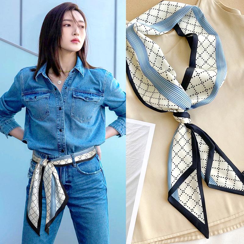 Женский модный шарф-пояс 2025: Стильный поясной аксессуар для юбок и джинсов - Длинный, элегантный дизайн с лентой