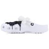 Классические клоги черно-белые SDS EVA простые, повседневные и удобные универсальные классические туфли с отверстиями для мужчин и женщин белые