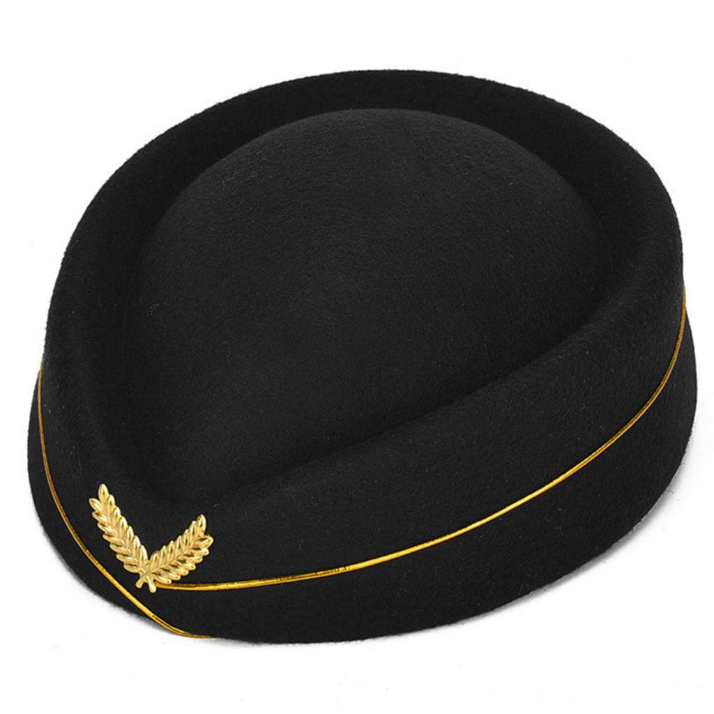 Stewardess Hat Air Hostesses Hat Beret Hat Party Favors Hats Formal Uniform Caps Accessory Women Party Cosplay