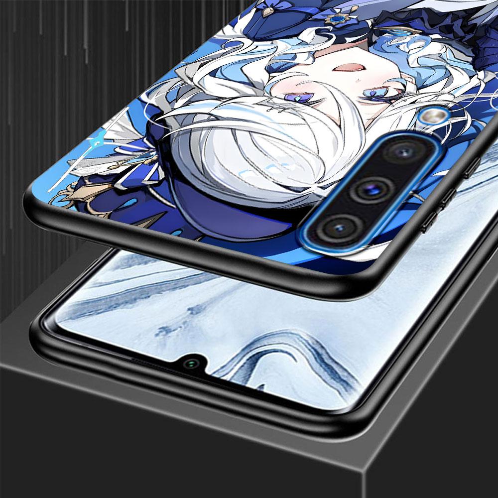 Чехол Genshin Impact Furina для Samsung Galaxy A10s A50 A50s A02s A03s A20 A30 A20e A70 A70s A20s A30s A10 A40 Черный чехол для телефона