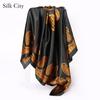 High-quality Luxurious Silk Scarves Headband Scarfs Neck Scarf For Women Chain Silk Scarf Women's Decorative Shawl