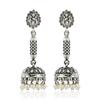 Long Jhumka Earrings with Pearls