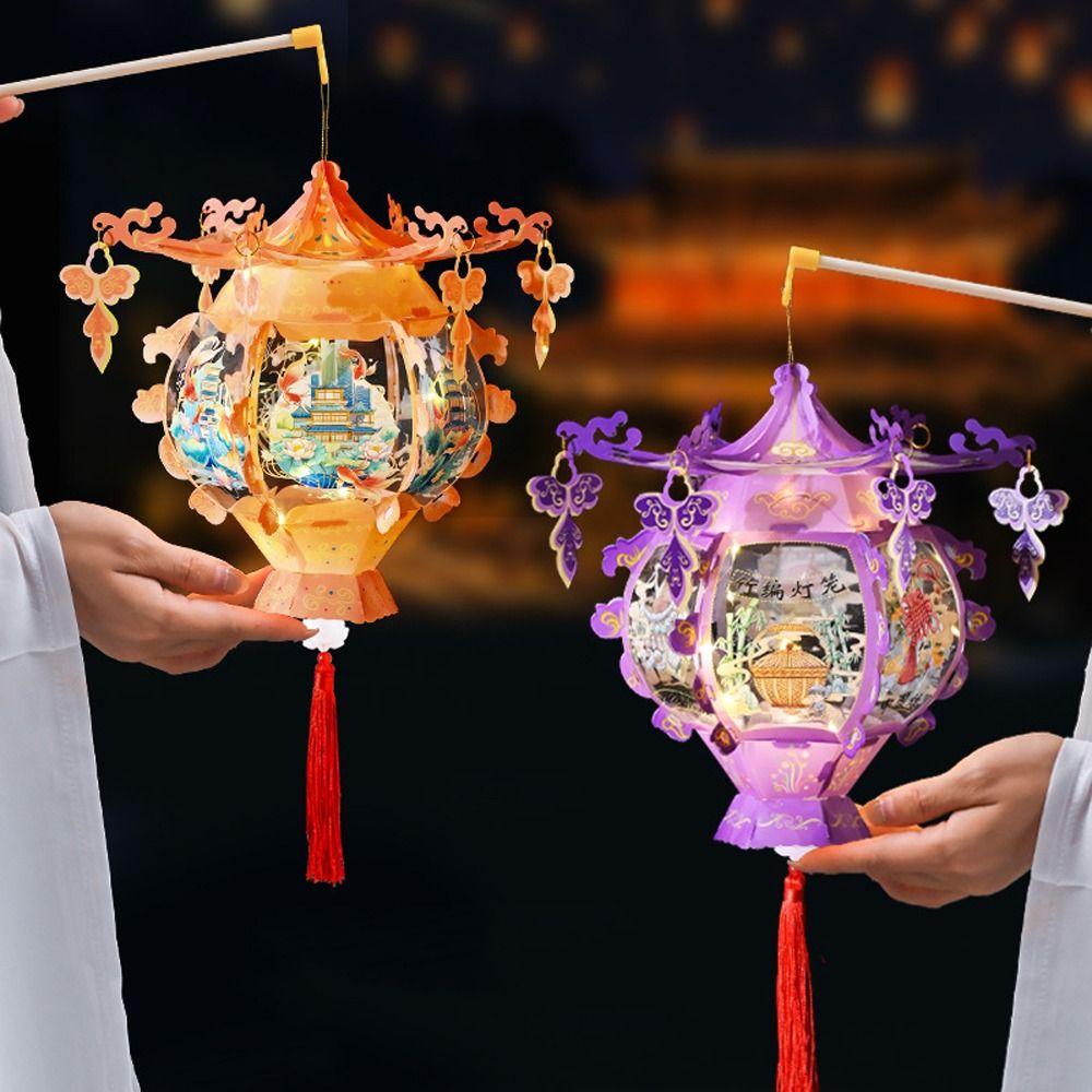 Китайский стиль Новый год Портативный Фонарь Традиционный Праздничный Фонарь Домашний Новогодний Подарок