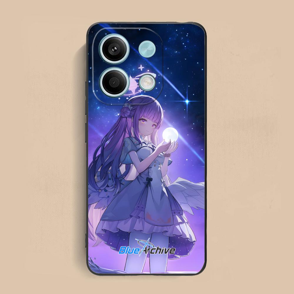 Blue Archive Misono Mika Matte TPU Mobile Phone Case for Xiaomi Redmi 15 14 13 12 A5 3 2 1 C Plus 4G 5G Colorful Printing Cover