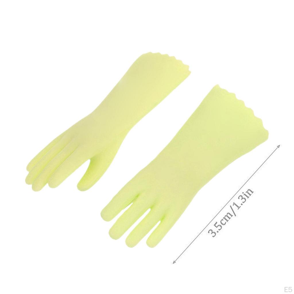 1/12 Миниатюрные перчатки для кукольного домика Фото реквизит Игрушки 3,5 см DIY Сценические аксессуары Мини-кухня