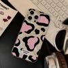 Сладкий и классный леопардовый принт в стиле black pink подходит для iPhone17promax Apple 16IMD чехол для мобильного телефона из перьевой пряжи 14/13 большое отверстие 15.