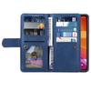 For Motorola Edge 50 Pro 5G Case 9 Card Slots Leather Wallet Phone Cover with Zipper Pocket