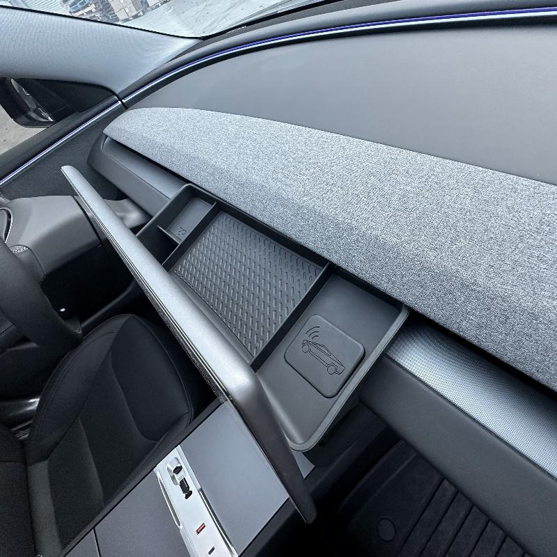 For Tesla Model Y Juniper 2025 Model 3 Highland 2024 Dashboard Storage Tray Silicone Center Console Screen Rear Phone ETC Box