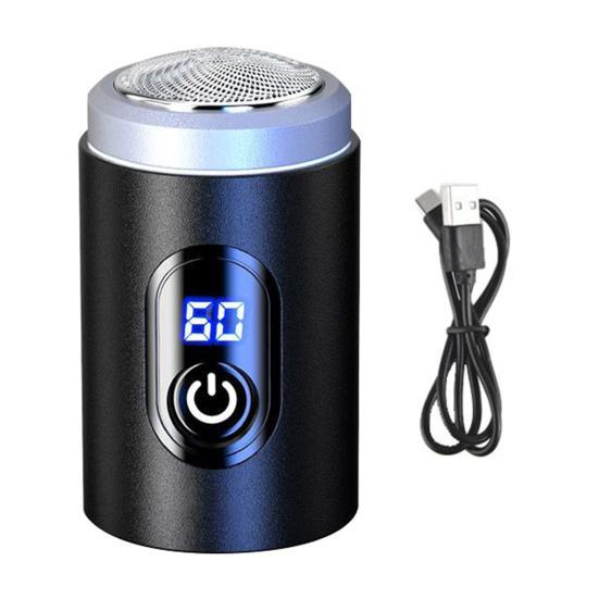 Мини-электробритва с цифровым дисплеем, USB-перезаряжаемая, водонепроницаемая, для влажного и сухого бритья, портативная, для путешествий, бритва для мужчин, триммер для бороды, инструмент для удаления волос