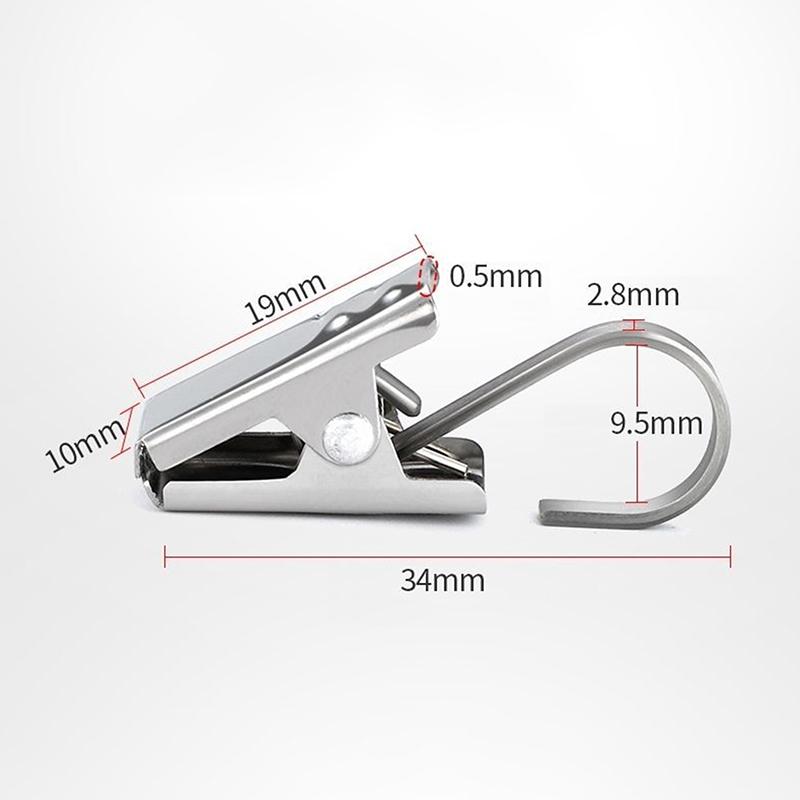 10/20Pcs Stainless Steel Curtain Clips With Hook Window Curtains Hanging Clamps Accessories Home Room Photo Decoration Hook Clip