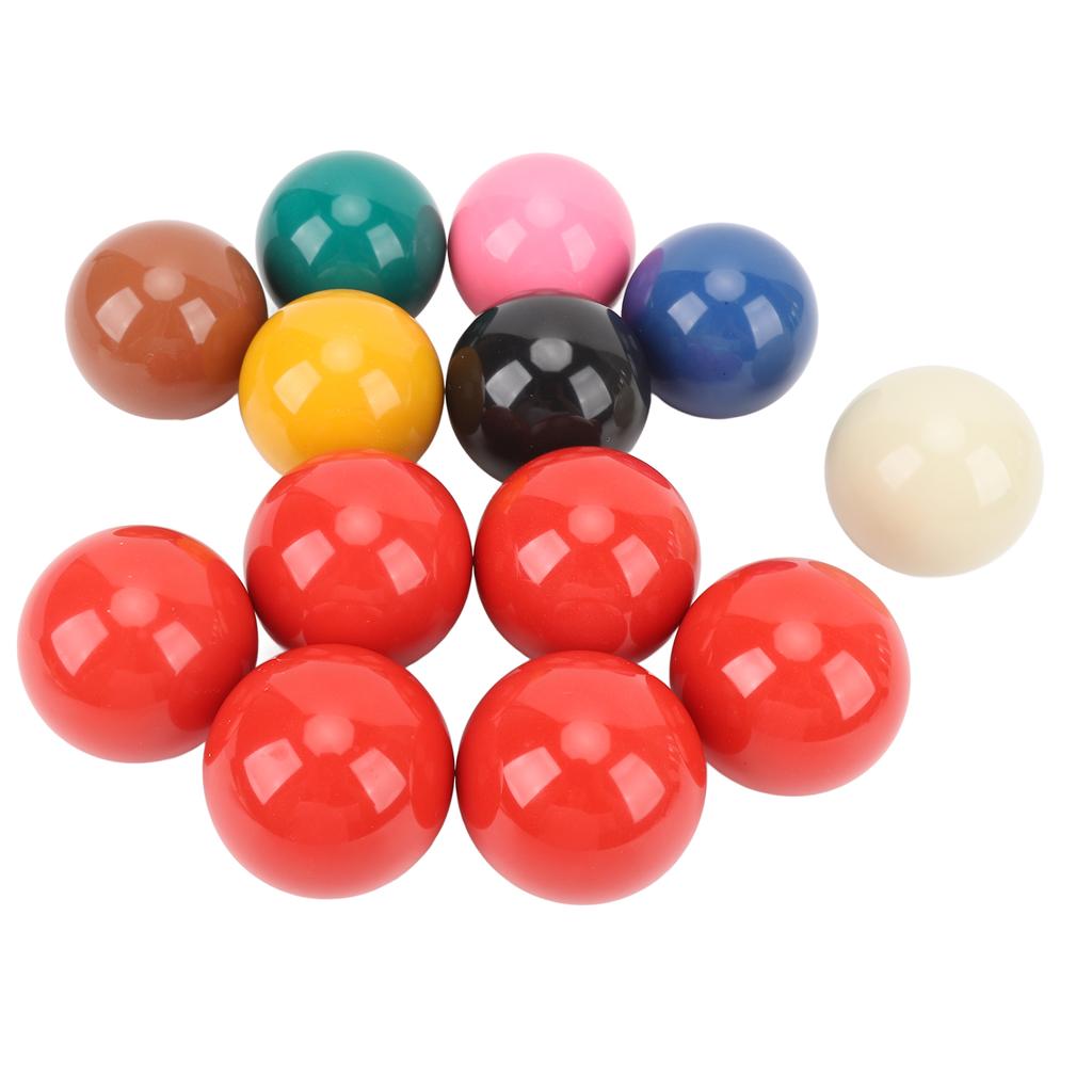 13 шт. Шары для снукера Профессиональный стандарт Диаметр 2,1 дюйма Запасной набор смоляных бильярдных шаров для