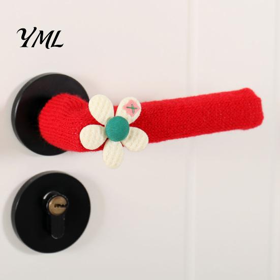 Cozy Home Decor Accessories Knitted Doorknob Covers, Thick Anti?Slip Furniture Feet Protector Sleeves, Door Handle Silent Leg Protectors Cushion