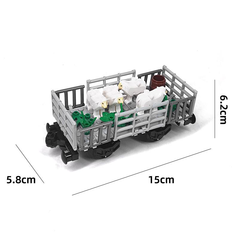 Tank Car/Train Car/ Cargo Train Small Particle Assembling Building Block Creative Moc Toy For Children
