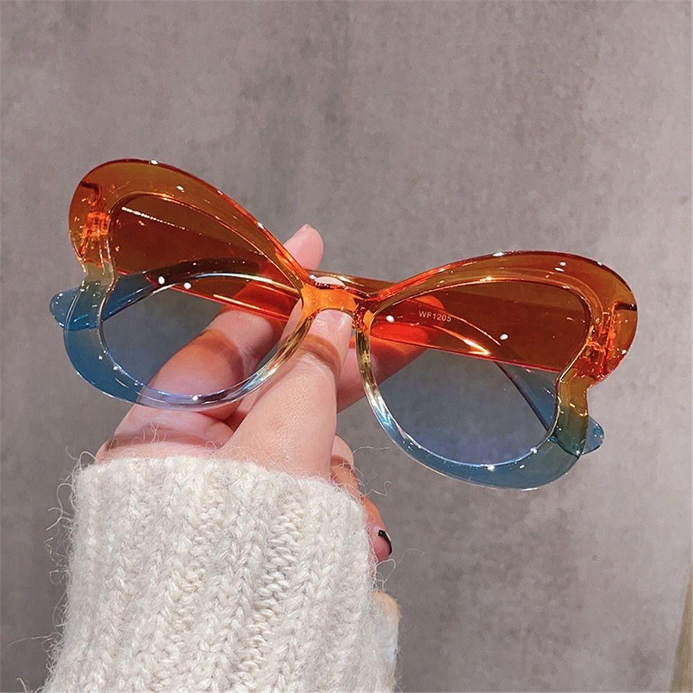 Candy Color Women's Cat Eye Sun Glasses Colorful Shades Trendy Butterfly Sunglasses