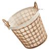 Freestanding Laundry Hamper Woven Basket Foldable Trash Can Dirty Clothes Container Trash Can  Gallon Office Trash Can Trash Bag