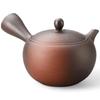 J-kitchens Tokoname-yaki Teapot, 350cc, Traditional, Modern, Simple, and Chic, with Ceramic Tea Strainer/Ceramesh, Made In Japan