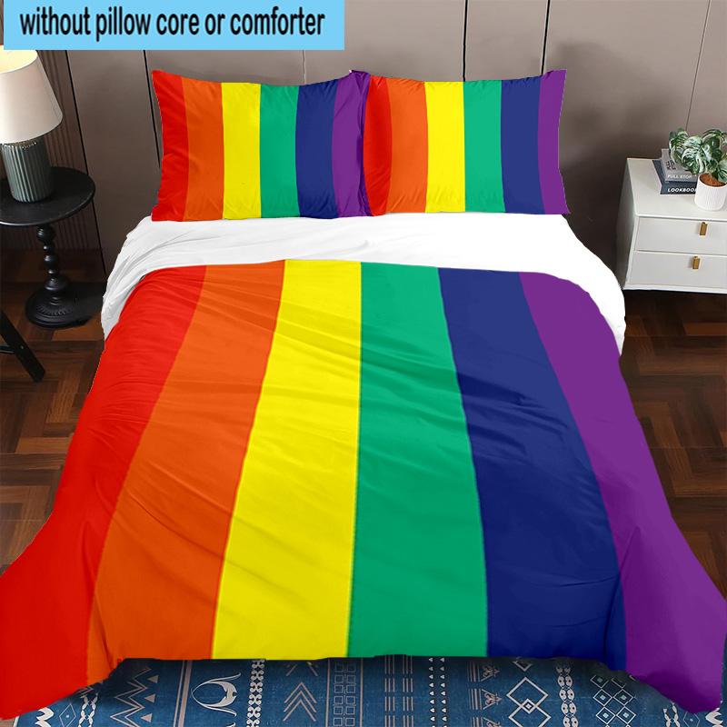 Abstract Geometric Composition 3pcs Bedding,Including 1pc Duvet Cover And 2pcs Pillowcases Perfect for Christmas,Ideal for Bedroom, Dormitory
