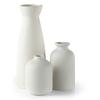 3PC Boho Ceramic Vase Frosted Vase Small Decorative Vase Bookshelf Table Decor For Pampas Grass