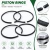 6Pcs 50x1.2mm Piston Rings For Stihl BR500 BR550 BR600 BR700 Backpack Leaf Blower Parts, Replaces 4282-034-3000 4283-034-3006