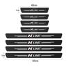 Carbon Fiber Car Sticker Protector Strip Auto Door Sill Waterproof Protect Film For Hyundai N LINE I30 I20 Sonata Accent Tucson Elantra