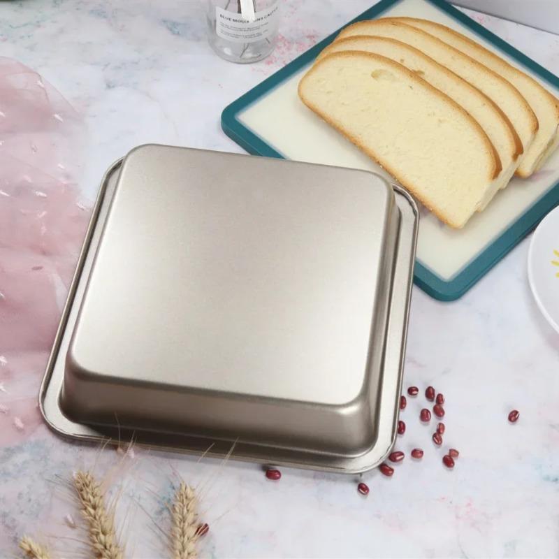 Non Stick Baking Tray, Square and Rectangle Cake Pans for Cheese, Cookie, Bread, Pizza, 9inch Bakeware Tool