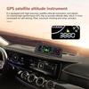AD X90 GPS Проекционный дисплей Спидометр Сигнализация превышения скорости Уклономер Инклинометр Автомобильный компас HUD Угол наклона Угломер Часы
