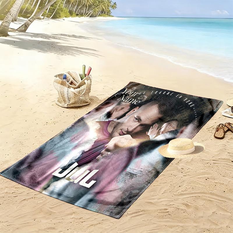 Custom Name JuL C'est Pas Des Lol Print Beach Towel, Large Soft Quick Dry Towel for Beach Camping Swimming -HE225