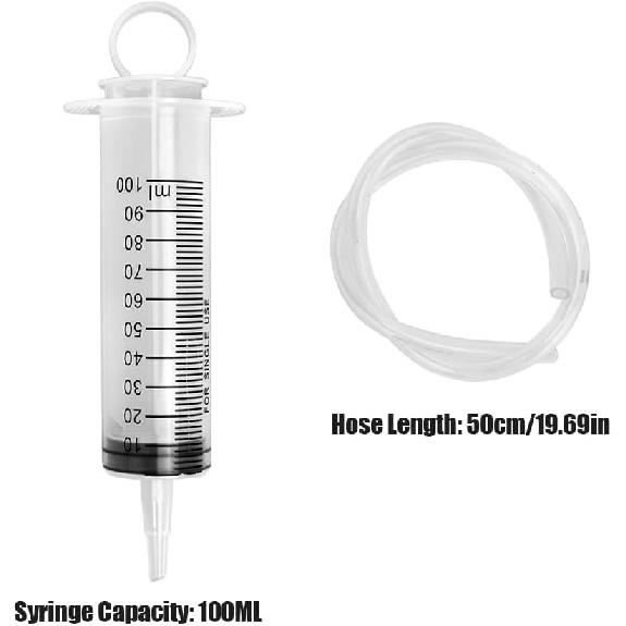 Brake Bleed Kit, Hydraulic Disc Clutches Bleeding Kit 100ML Syringe 50Cm Hose Oil Fluid Extractor Bleeder Tool Universal For Motorcycle Motorbikes