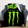 Monster Energy Flannel Blanket Throw Blanket Soft Warm Sofa Bed Camping Car Home Decor Unique Christmas Gift C930696