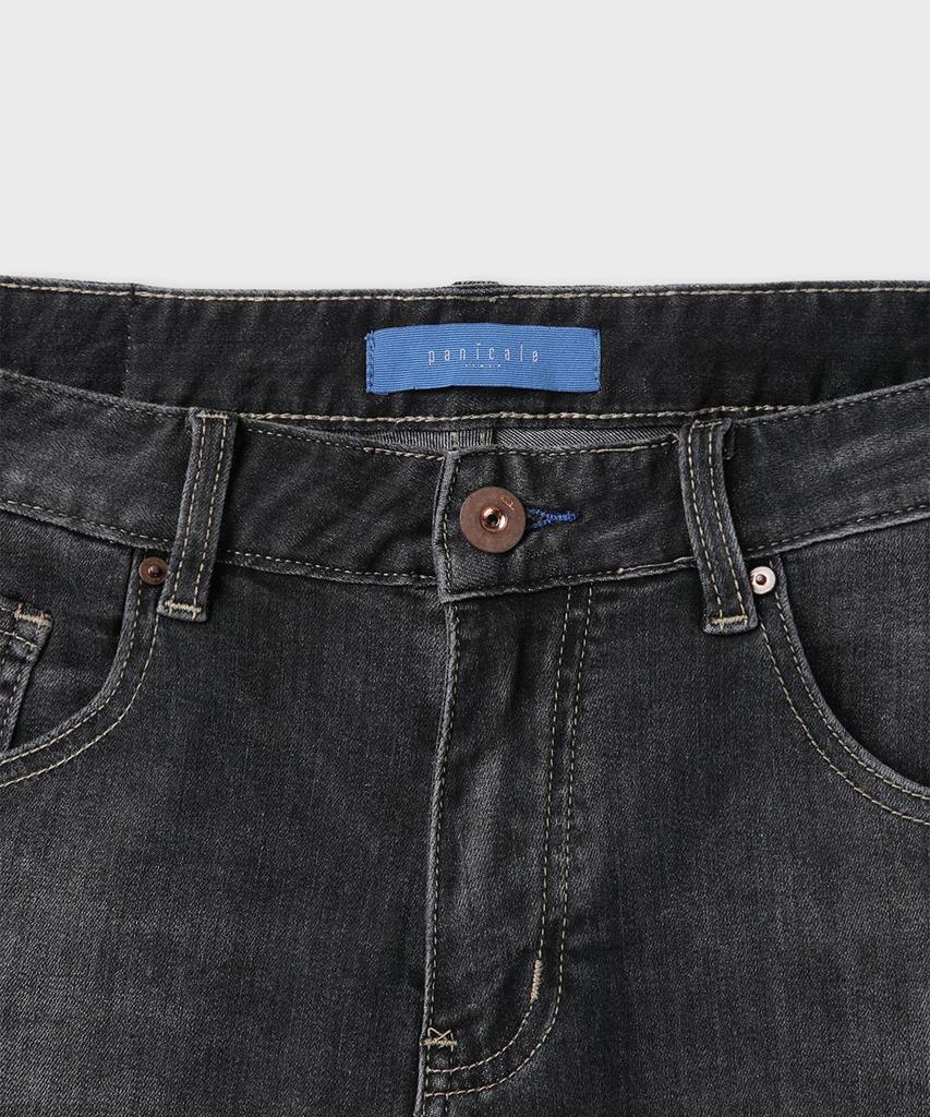 PANICALE Slim Black Washed Jeans