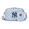 MLB Сумка из коллекции Monogram, полиэстер, комбинированная, сумка для камеры, сумка через плечо, сумка на плечо, унисекс, цвет «Дымчато-синий белый», повседневная