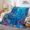 Ocean Dolphin Flannel Blanket Warm Soft Halloween Christmas Decorative Couch Warm Cozy AllSeason Gift