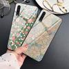 Чехол с цветочным рисунком для Samsung Galaxy A52 A71 A72 A73 A53, чехол из закаленного стекла для Samsung A13 5g A03 A22 A21s A03 Core A42 A70