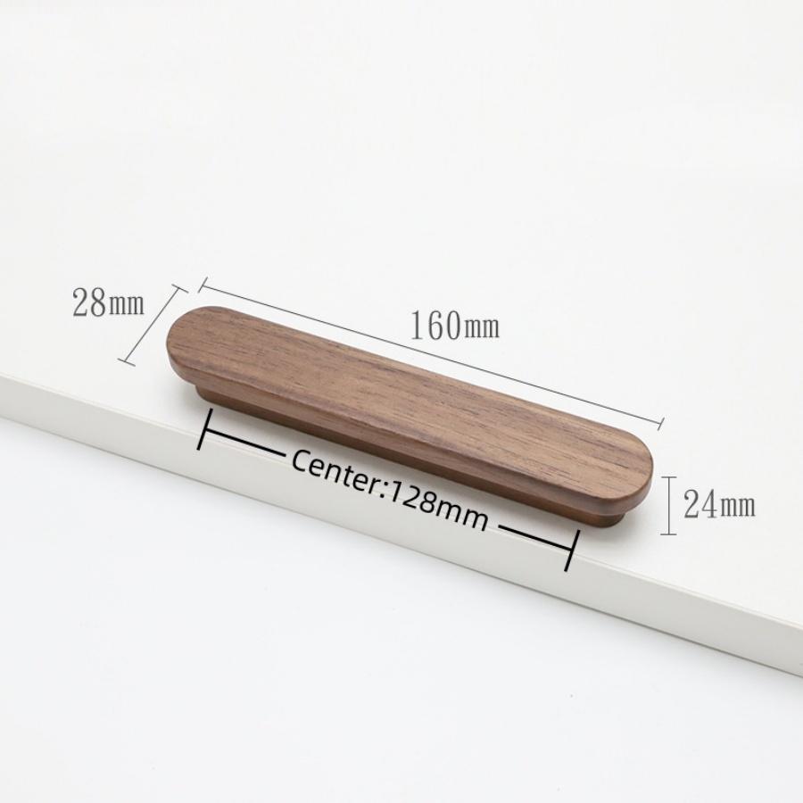 Nordic Wooden Furniture Handles kitchen Cabinet Handles Drawers Dresser Knobs Long Wardrobe Pulls Home Decoration Hardware
