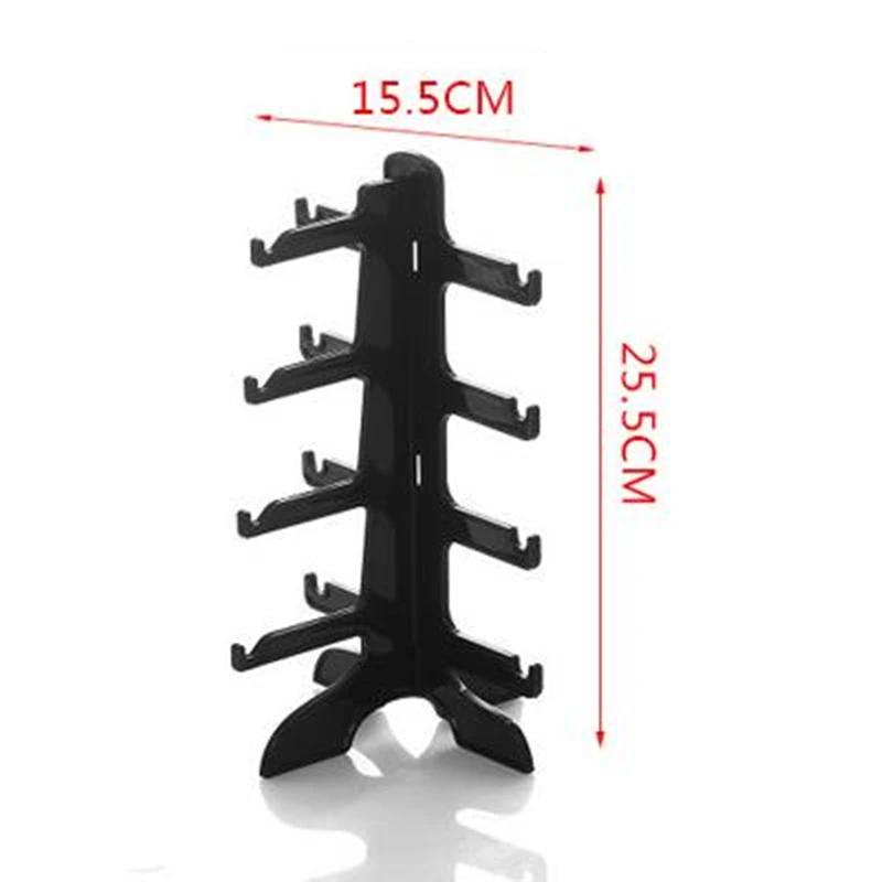 4 слоя пластиковых держателей для солнцезащитных очков, подставка для дисплея, держатель для хранения, полка для очков, домашний органайзер, компактная полка