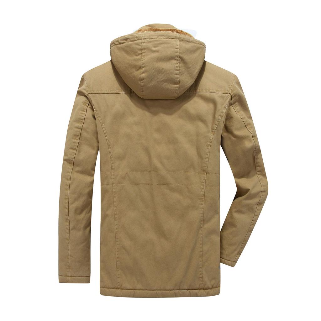 Новая мужская одежда средней и длинной длины с хлопковой подкладкой, повседневная утепленная бархатная одежда из хлопка, защищающая от холода и теплая одежда больших размеров