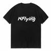 Модная футболка с принтом NFlying Летняя мужская футболка с круглым вырезом Хип-хоп Уличная одежда Повседневные мужские и женские футболки с коротким рукавом
