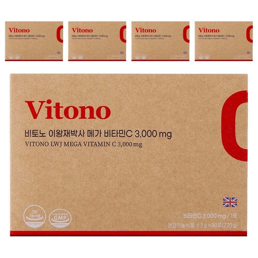 Vitono Dr. Lee Wang-jae Mega Vitamin C 3000mg 5 Boxes 270g