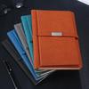 A5 Business Card Holder Notebook with PU Leather Cover and Buckle - Custom Logo Gift Set