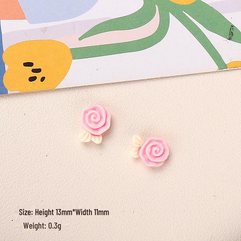 Мультяшные смоляные аксессуары в виде цветов для изготовления украшений, заколок для волос и чехлов для телефонов