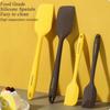 Желтый/коричневый скребок силиконовый шпатель набор гаджет инструменты инструмент для смешивания утварь все для кухни и дома выпечка крем для торта