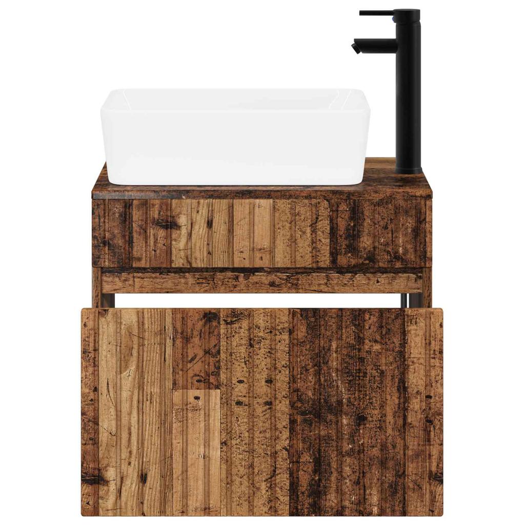 Bathroom Furniture Set Reclaimed Wood Engineered Wood