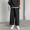 Мужские прямые брюки, модные повседневные широкие брюки, классические винтажные брюки