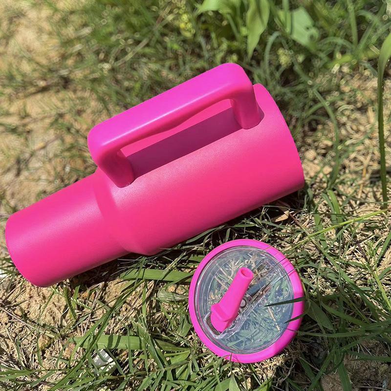 40 унций двухслойный стаканчик для мороженого герметичный складной чехол с трубочкой портативный прямой стакан для питья в машине