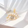 Devil'S Eye Jewelry Chain Pendant Hip Hop Jewelry Copper Gold Plated Zircon Accessories Pendant