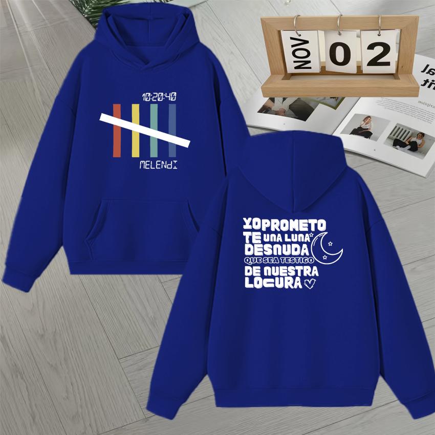 Hot Rapper Melendi Women's Hoodie 2025 Album Tour Harajuku Sweatshirt Women Casual Loose Hoodie Long sleeve Pullover